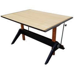 Vintage Industrial Modern Drafting Table by Mayline