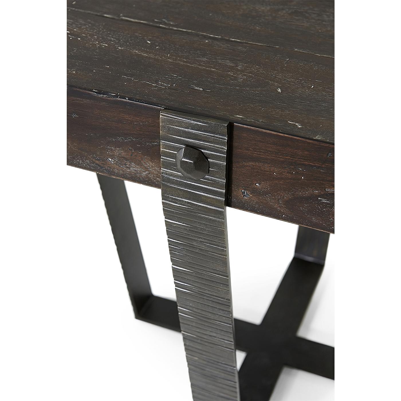 industrial end table