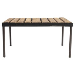 Vintage Industrial Modern French Coffee Table