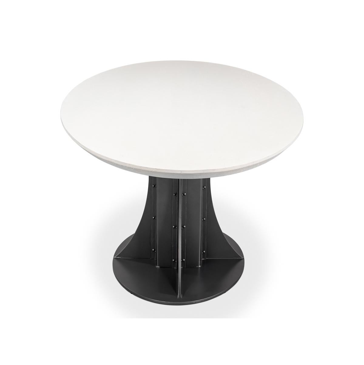Table de salle à manger ovale Modern Industry en vente 1