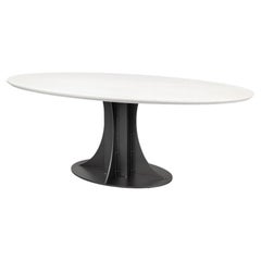 Industrial Modern Oval Dining Table