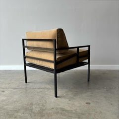 Paire de chaises longues industrielles Modernity à structure en acier