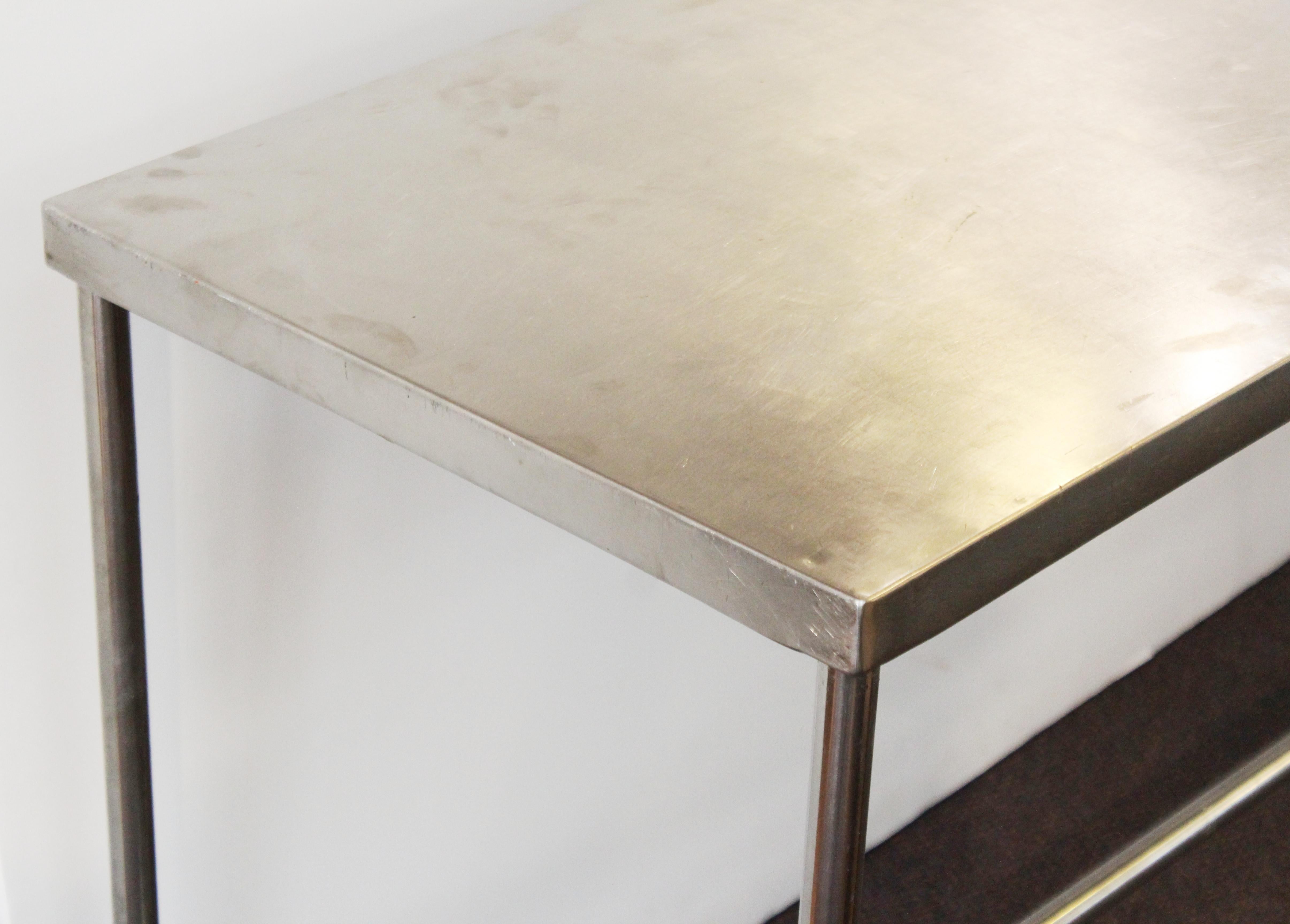 Industrial Modern Style Stainless Steel H-Base Table 7