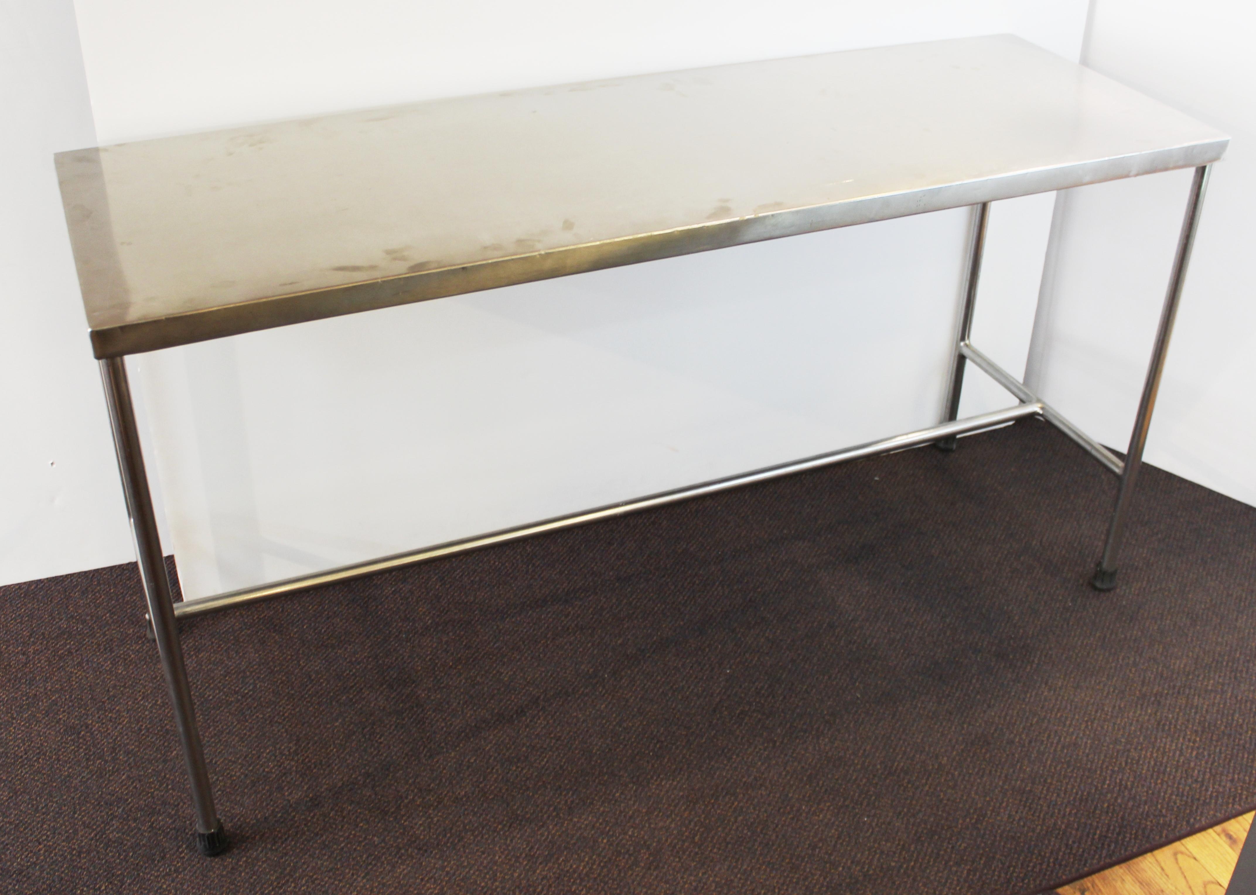 industrial stainless steel table