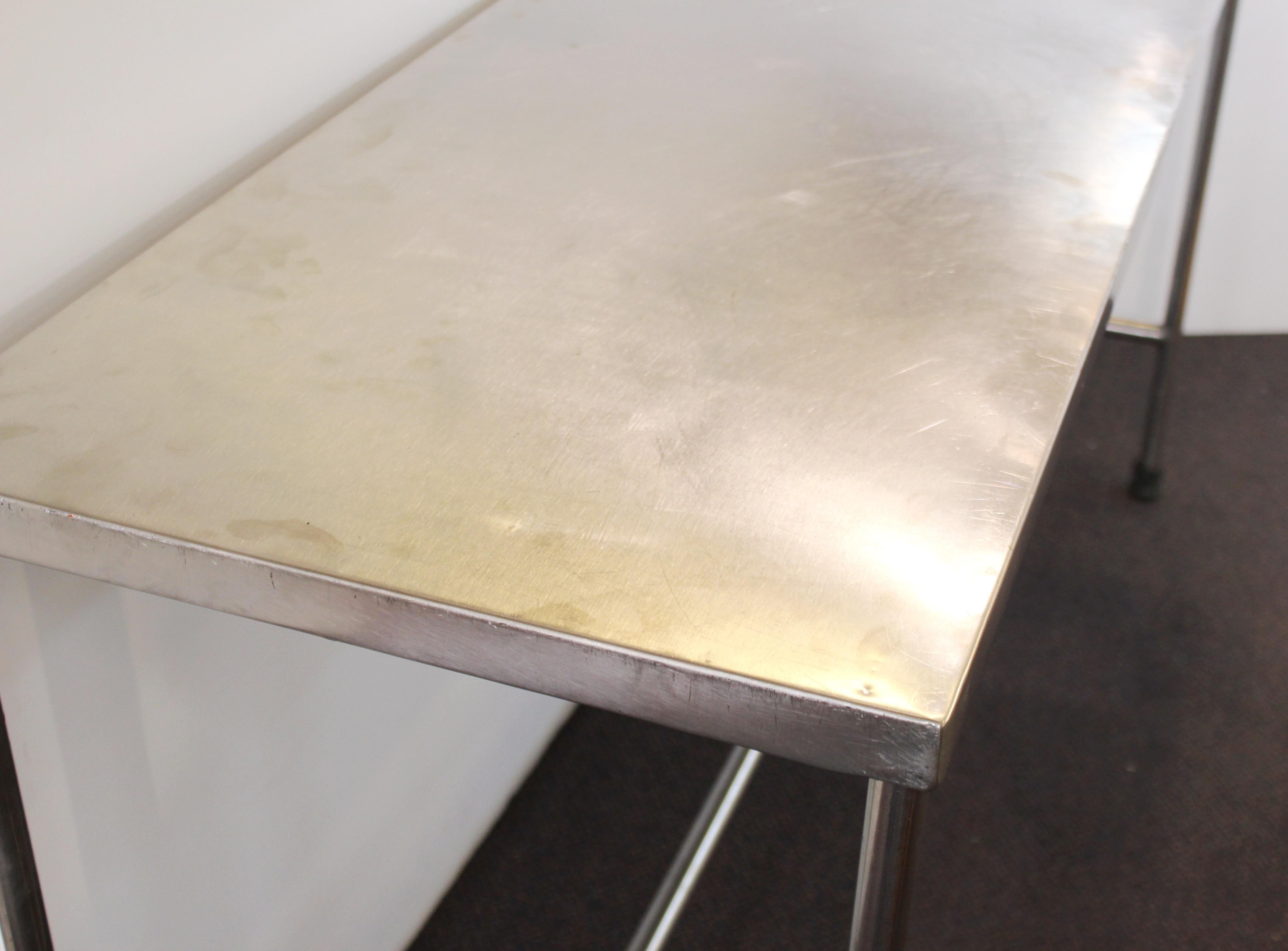 Industrial Modern Style Stainless Steel H-Base Table 1