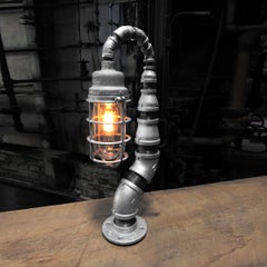 Modern Industrial Table Lamp - Industrial Decor - Crouse Hinds Industrial Light