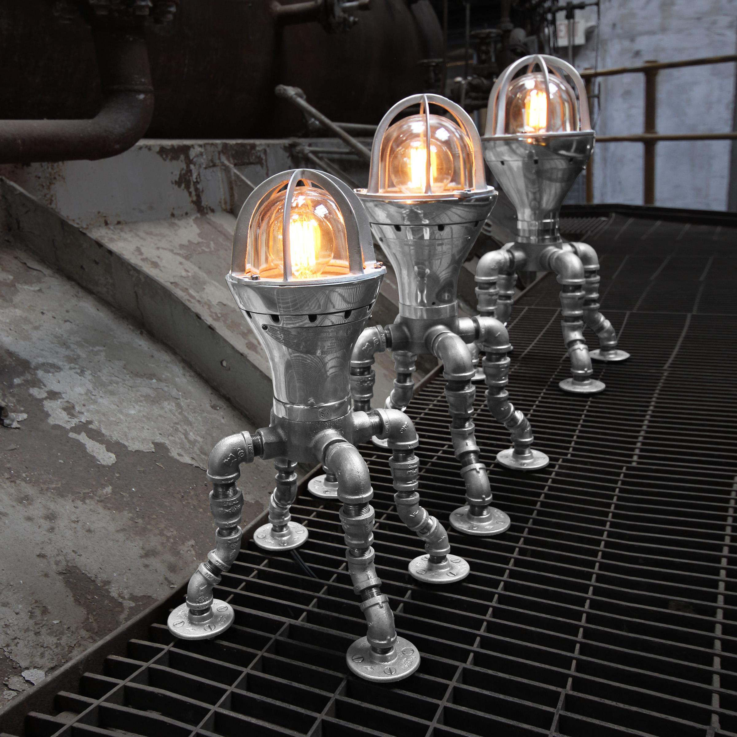 Contemporary Modern Industrial Lamp Set - Industrial Decor - Crouse Hinds Industrial Light For Sale