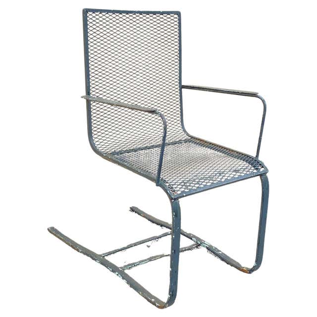 American Metal Garden Mesh Rocker and Spring Chair For Sale at 1stDibs ...