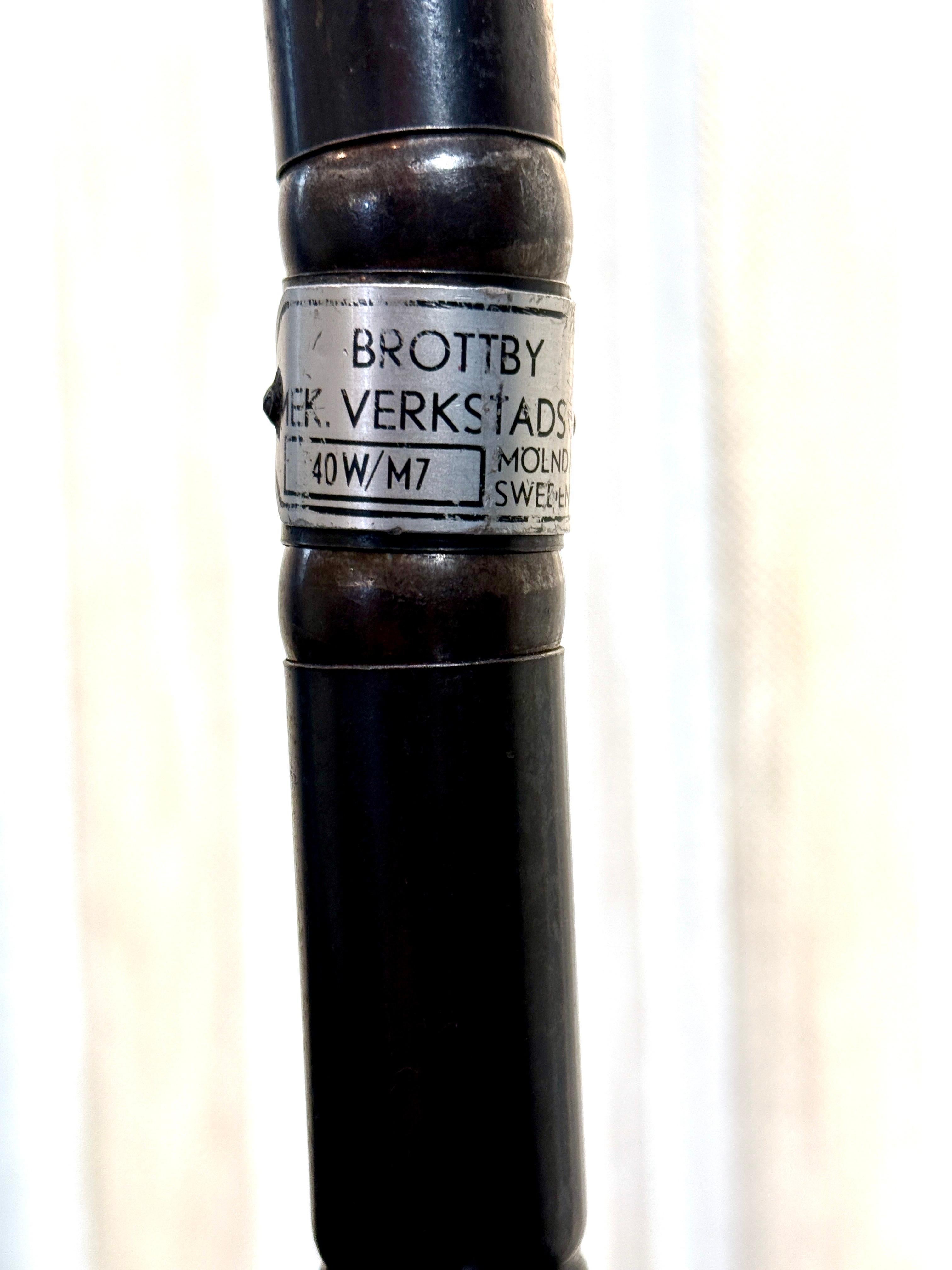 Lámparas de escritorio industriales de Brottby Verkstads AB Mölndal, años 1930/40, PARES Metal en venta