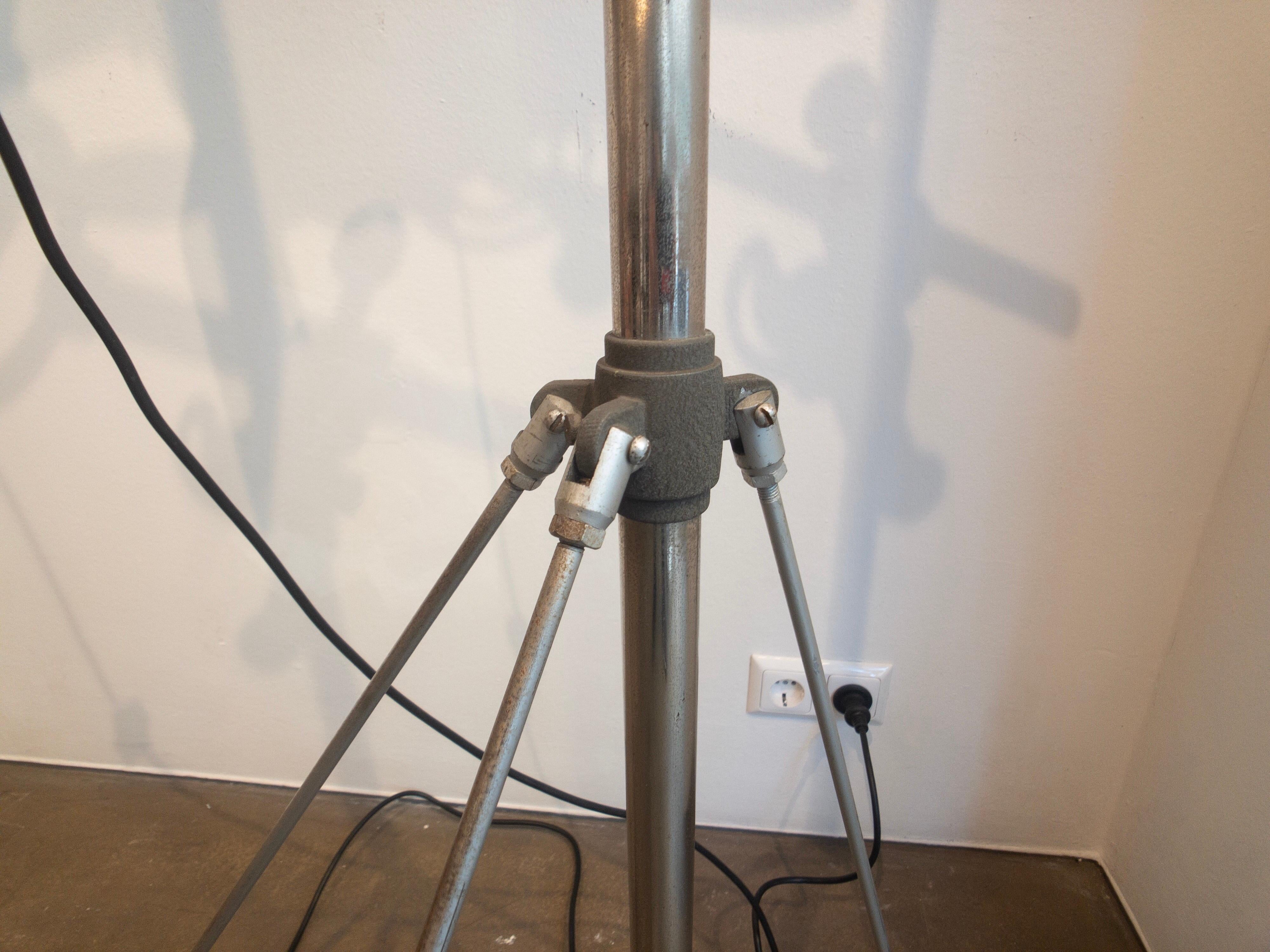 Industrial Movie Theater Photography Spotlight or Floor Lamp from Italy, 1940 8