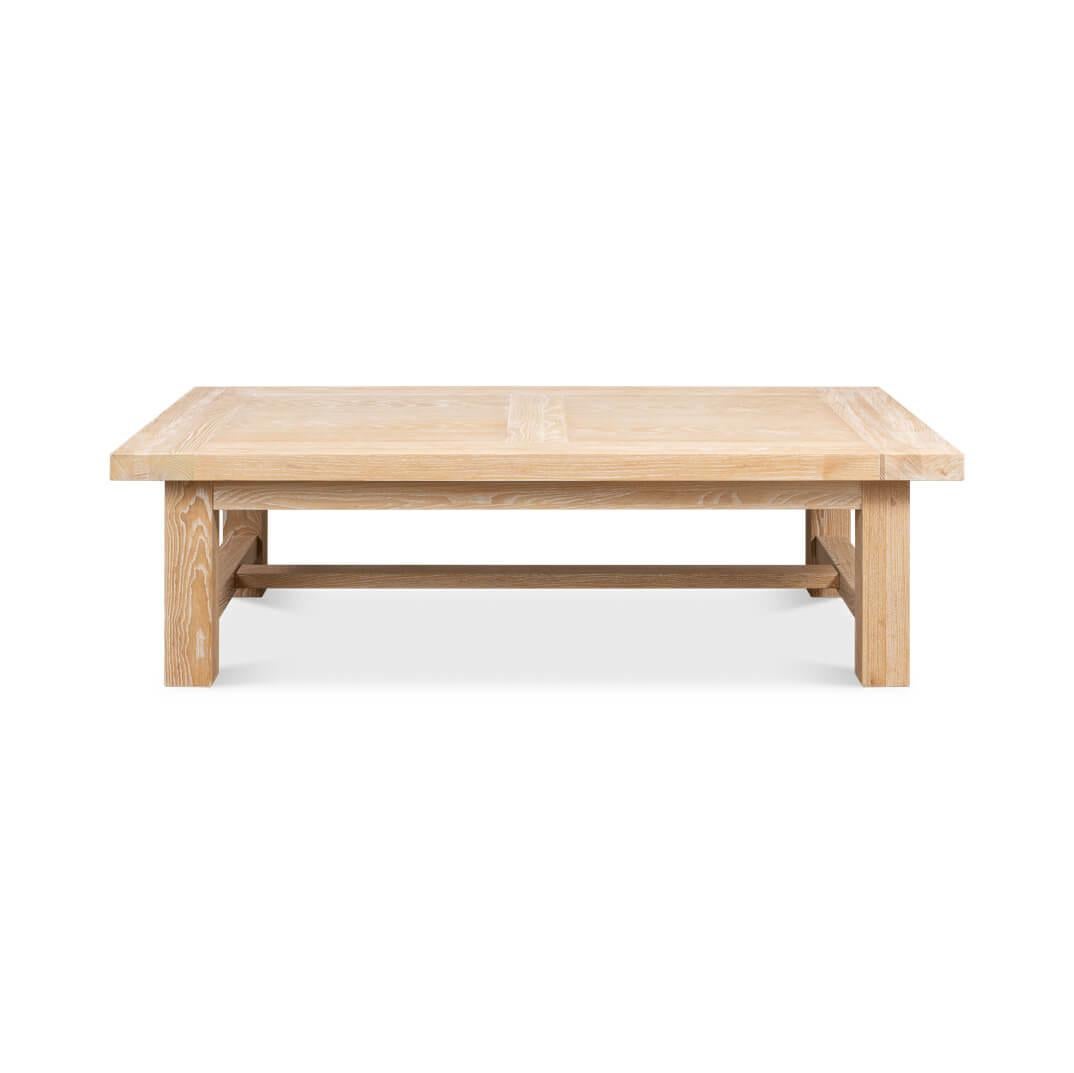 A statement piece that brilliantly combines robust functionality with modern aesthetics. Spanning 55 inches in width, 32 inches in depth, and standing at a convenient height of 16 inches, this table is designed to be a focal point in any