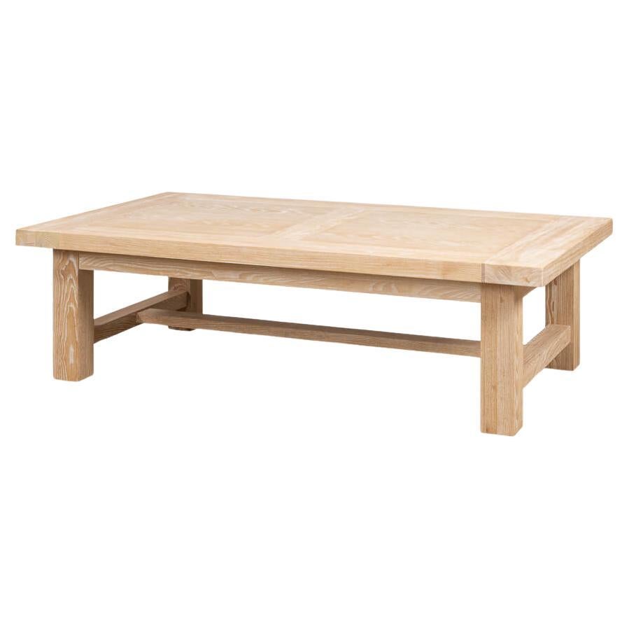 Industrial Oak Coffee Table For Sale