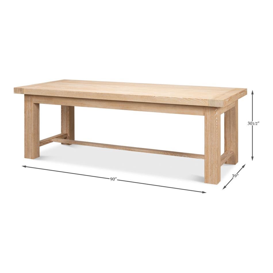 Industrial Oak Dining Table For Sale 5