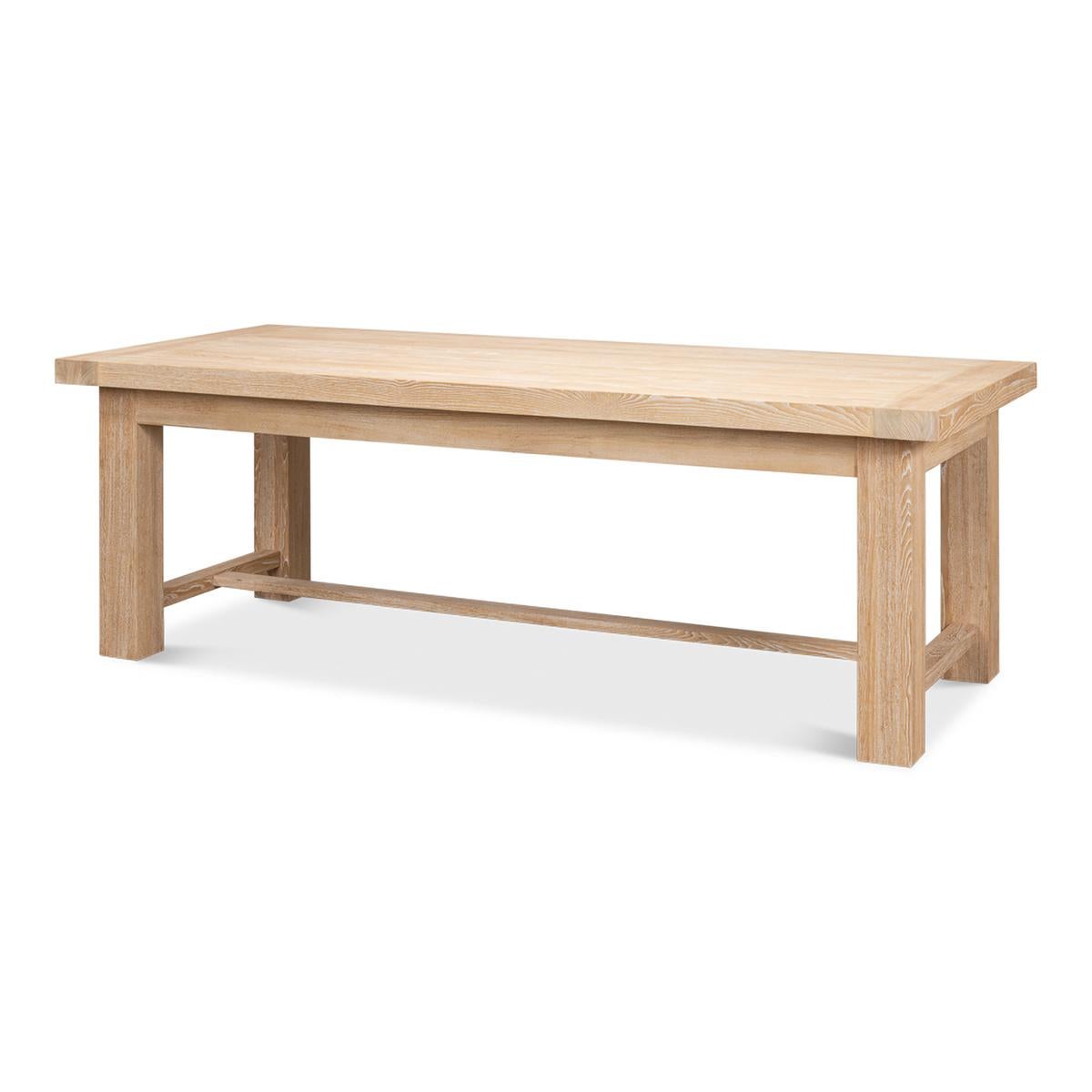 Industrial Oak Dining Table For Sale 6