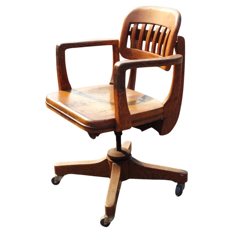 Sikes Industrial Library Bankers Chair, 1930's at 1stDibs sikes