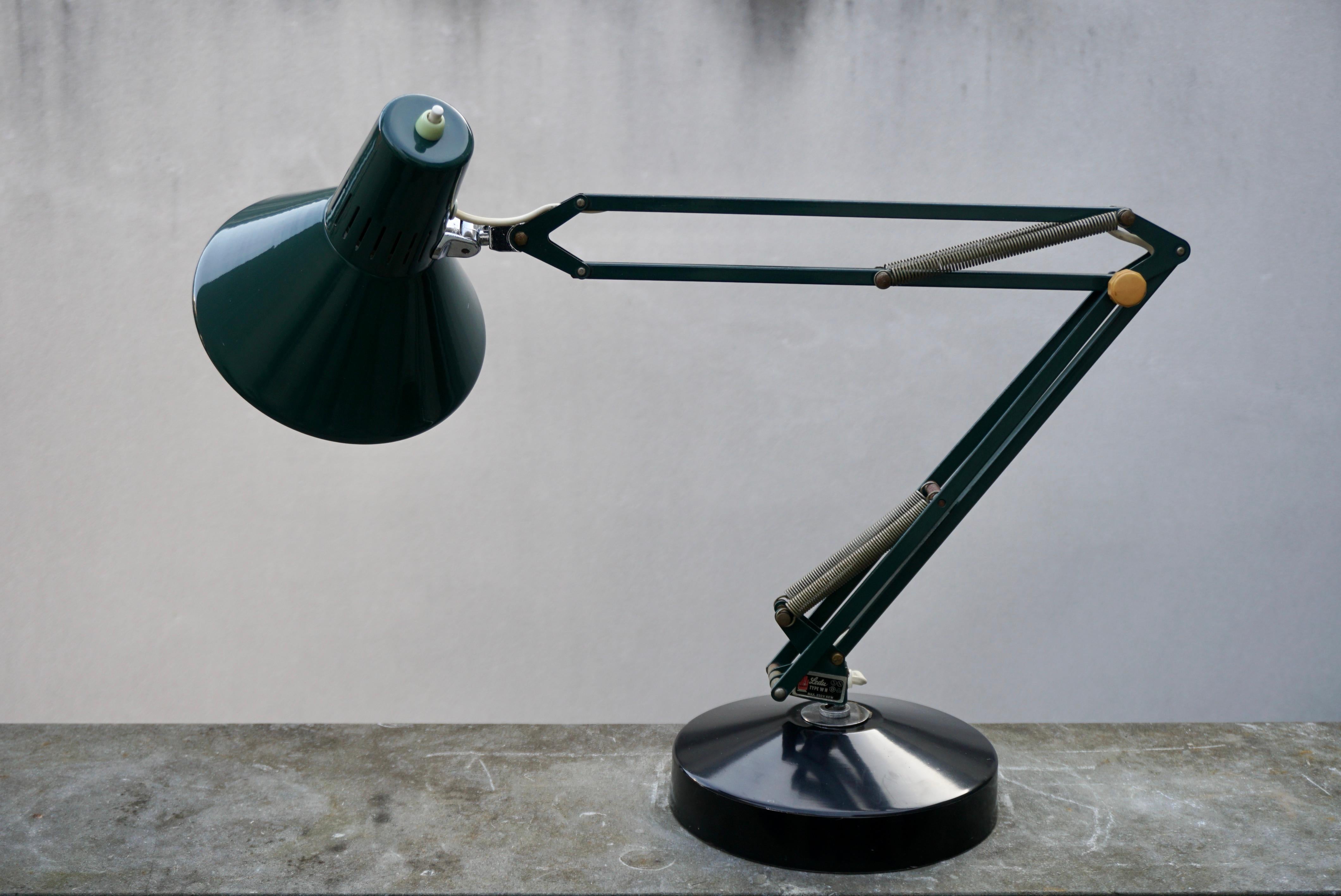 Industrial Office Architect Desk Lamp by Ledu, 1970s, Made in Sweden For Sale 4