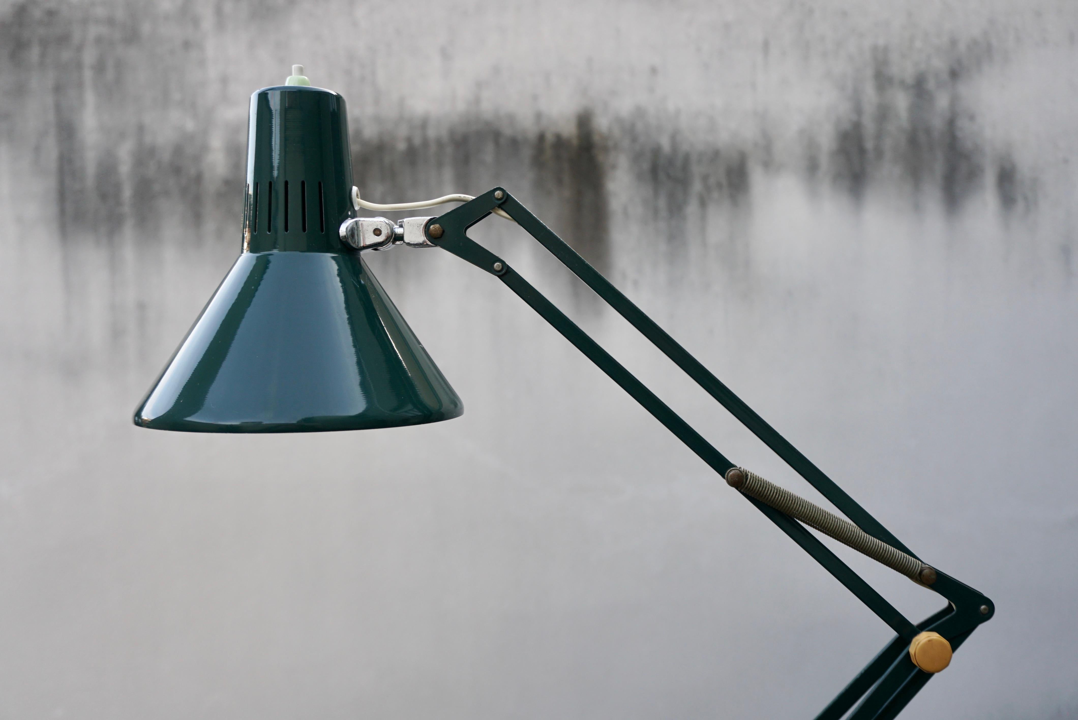 Industrial Office Architect Desk Lamp by Ledu, 1970s, Made in Sweden For Sale 5