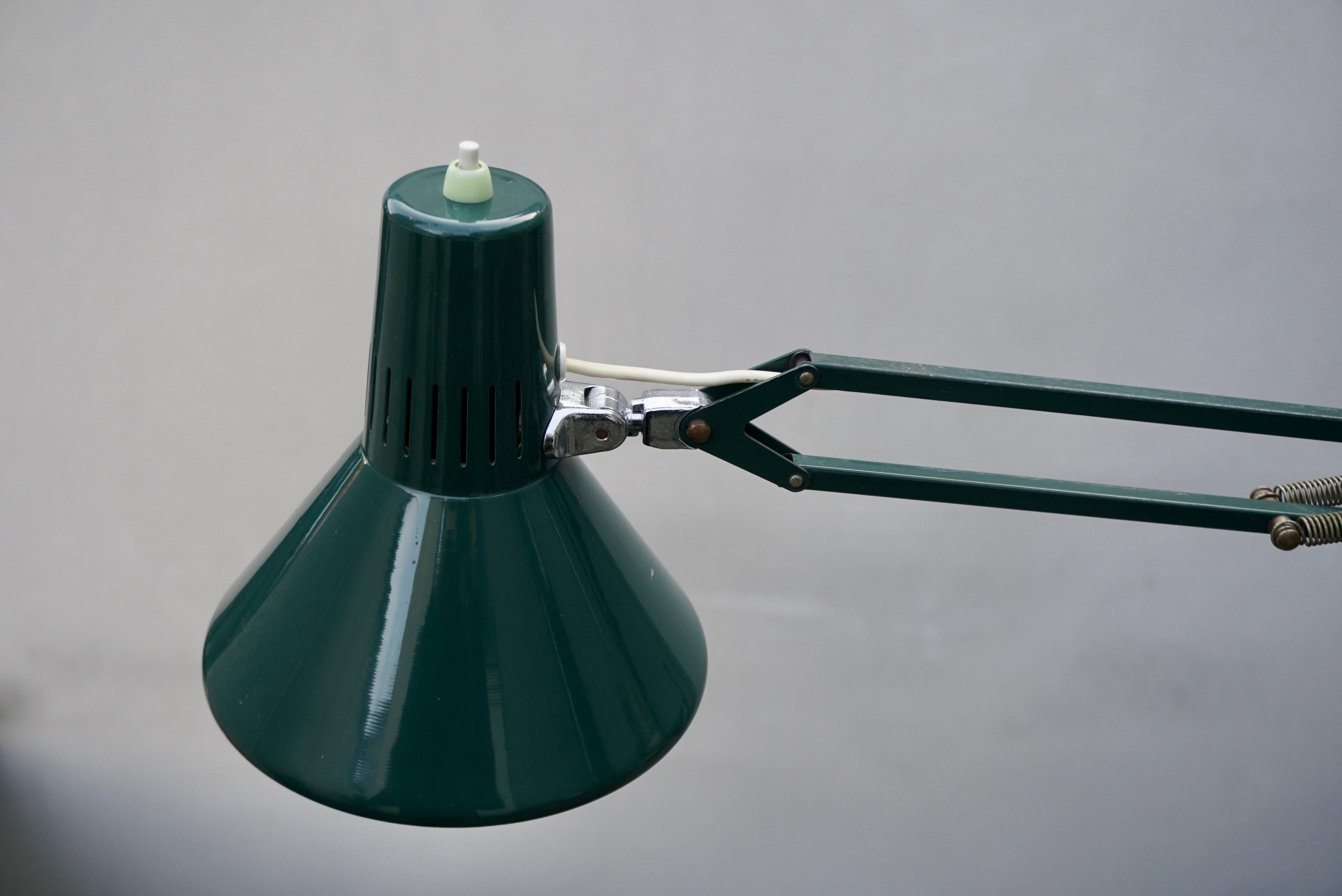 Industrial Office Architect Desk Lamp by Ledu, 1970s, Made in Sweden For Sale 8