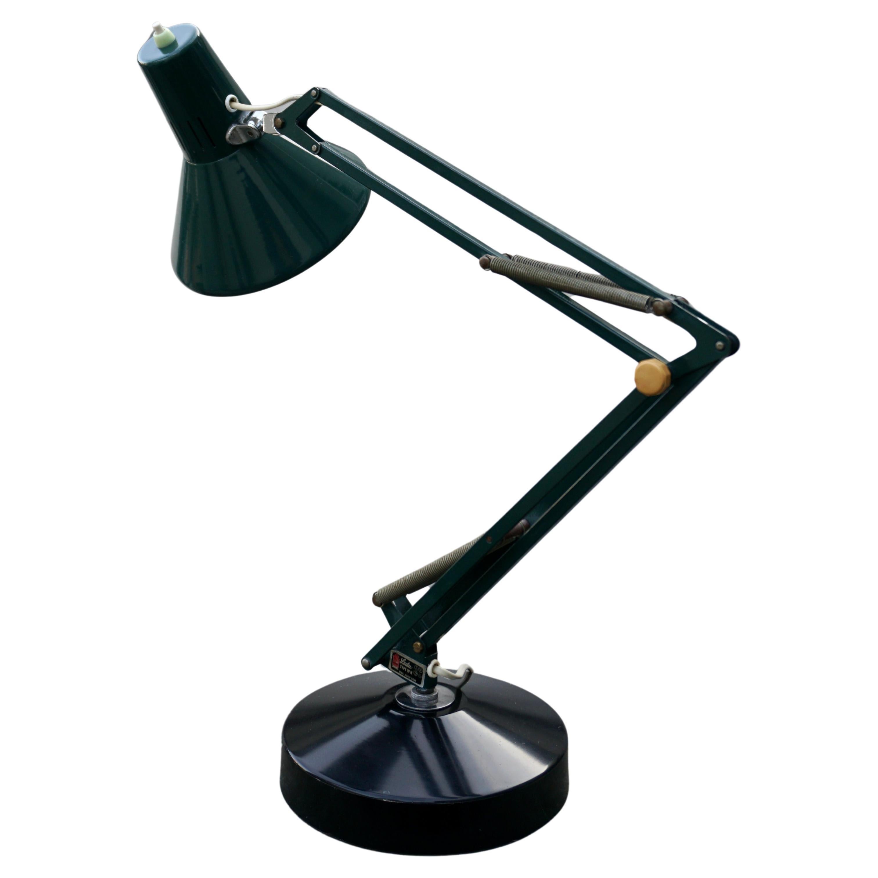 Lampe de bureau d'architecte de bureau industriel par Ledu, 1970, fabriquée en Suède