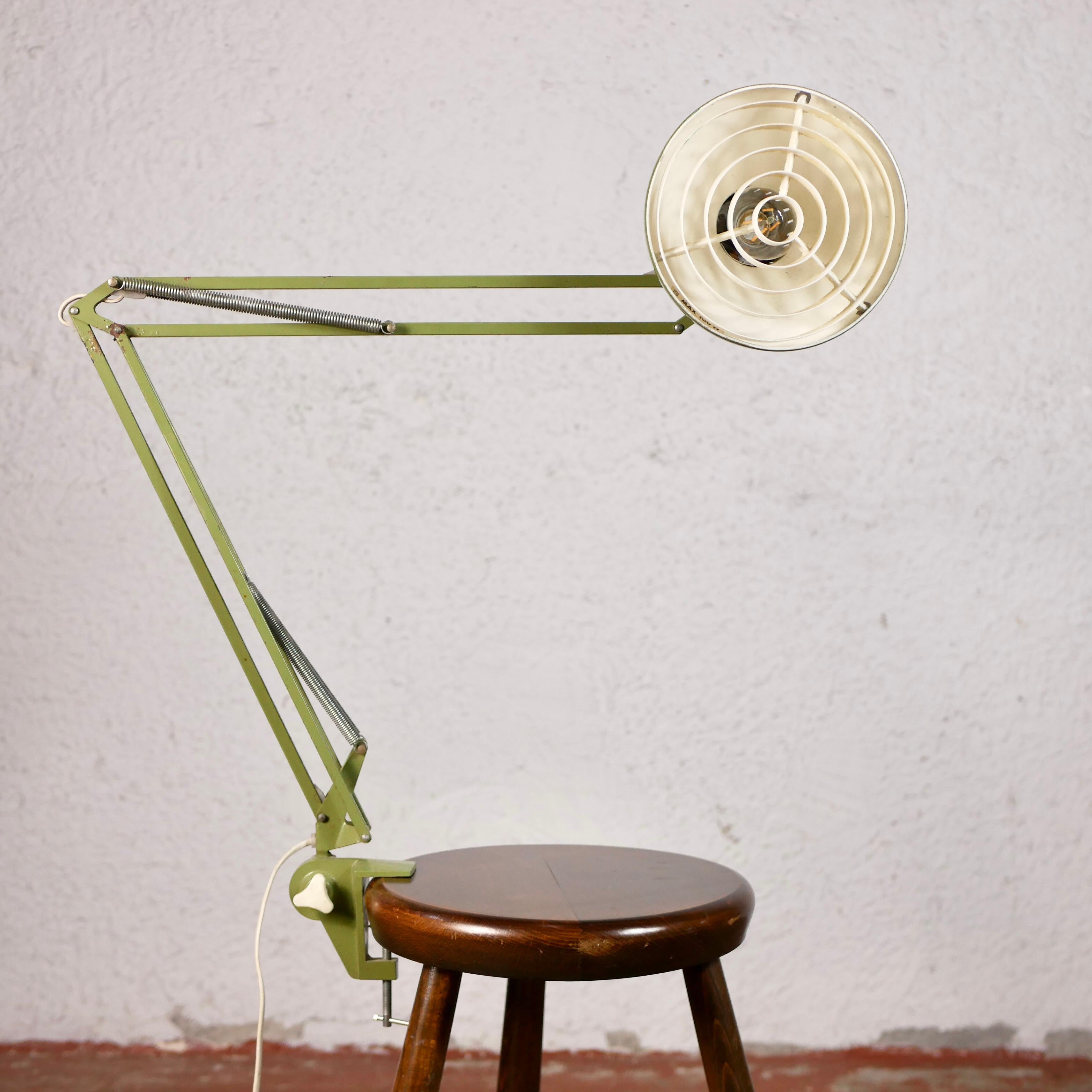 Late 20th Century Industrial Office Desk Lamp by Ledu, 1970s, Made in Sweden