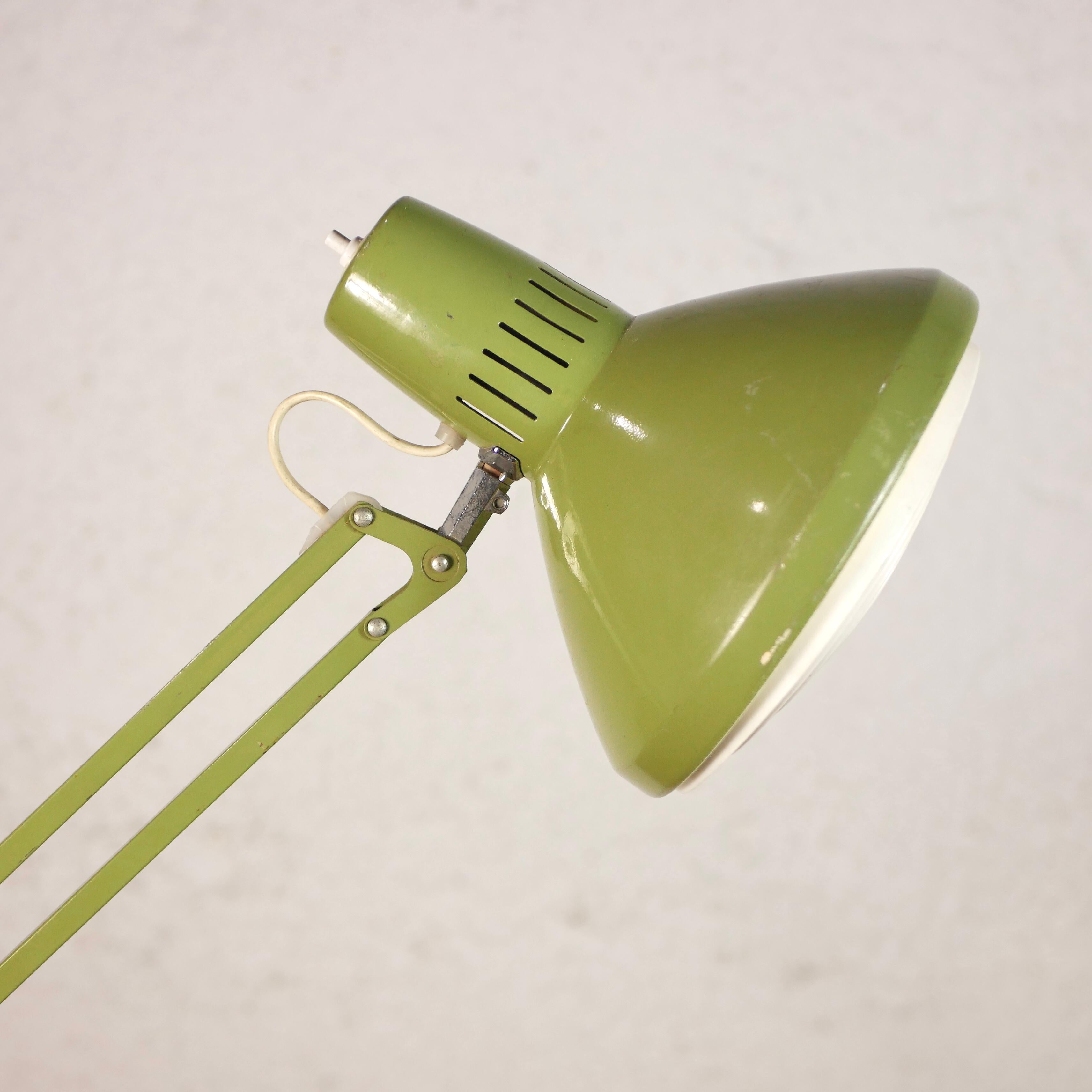 Industrial Office Desk Lamp by Ledu, 1970s, Made in Sweden 1