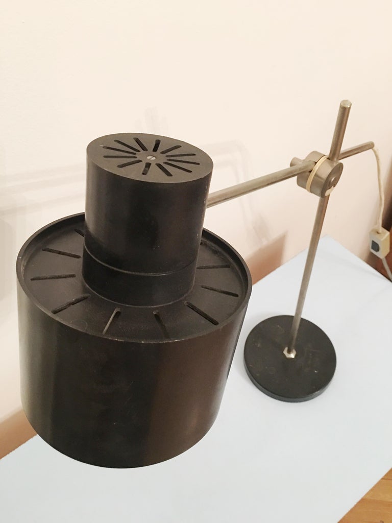 Bakelite Industrial Office Lamp by Jan Suchan for Elektrosvit, 1967 For Sale