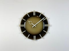 Orologio da parete industriale per ufficio di Pragotron, anni '70