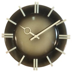 Industrial Office Wall Clock From Pragotron, 1970s