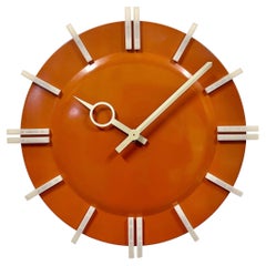 Industrial Office Wall Clock from Pragotron, 1970s