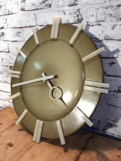 Industrial Office Wall Clock from Pragotron, 1980s