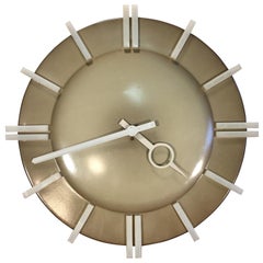 Industrial Office Wall Clock from Pragotron, 1980s
