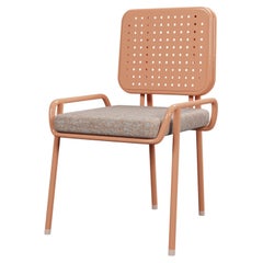 Industrial Outdoor chair DUV with half arm handcrafted by Murmurio