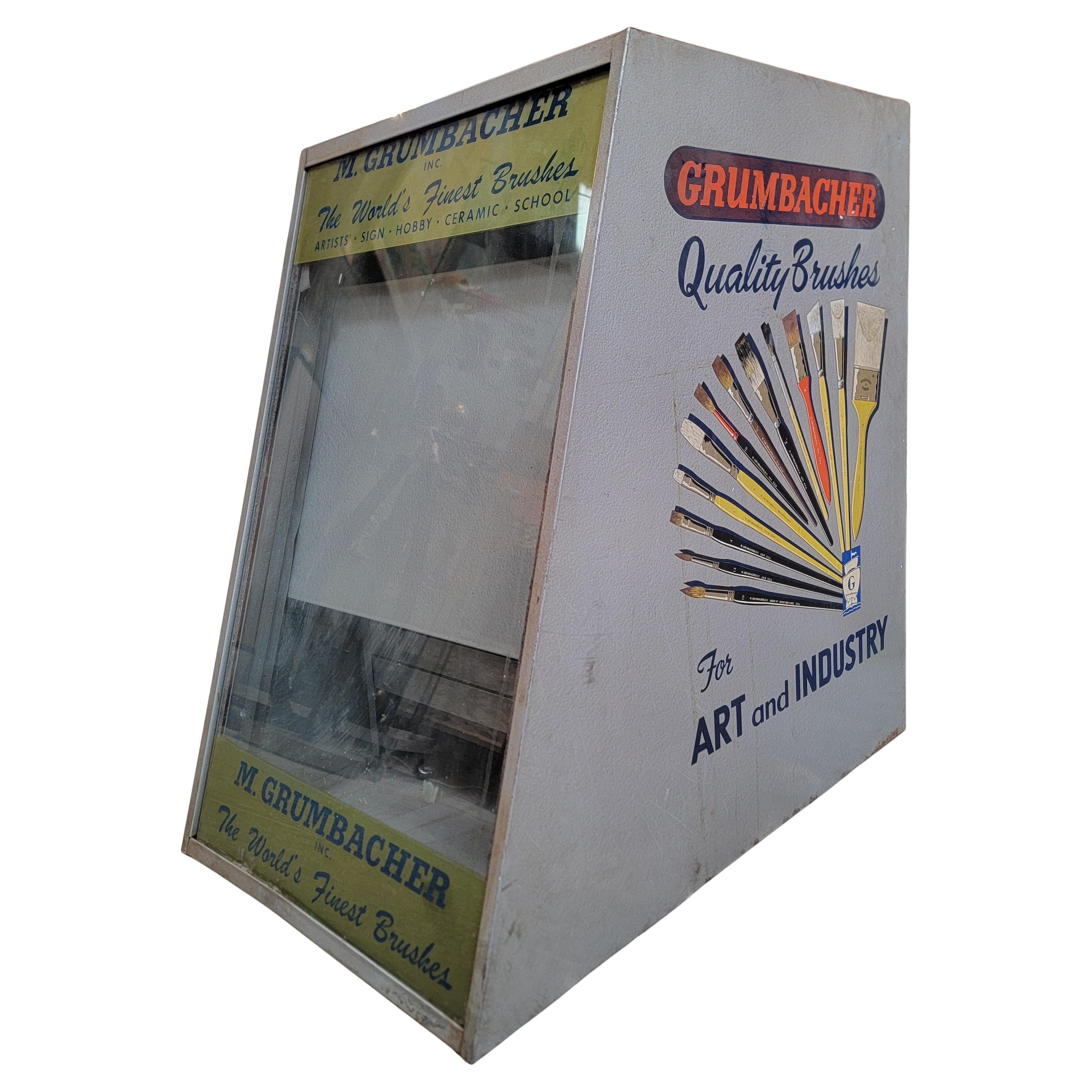 Industrial Paintbrush Point of Sale Cabinet For Sale
