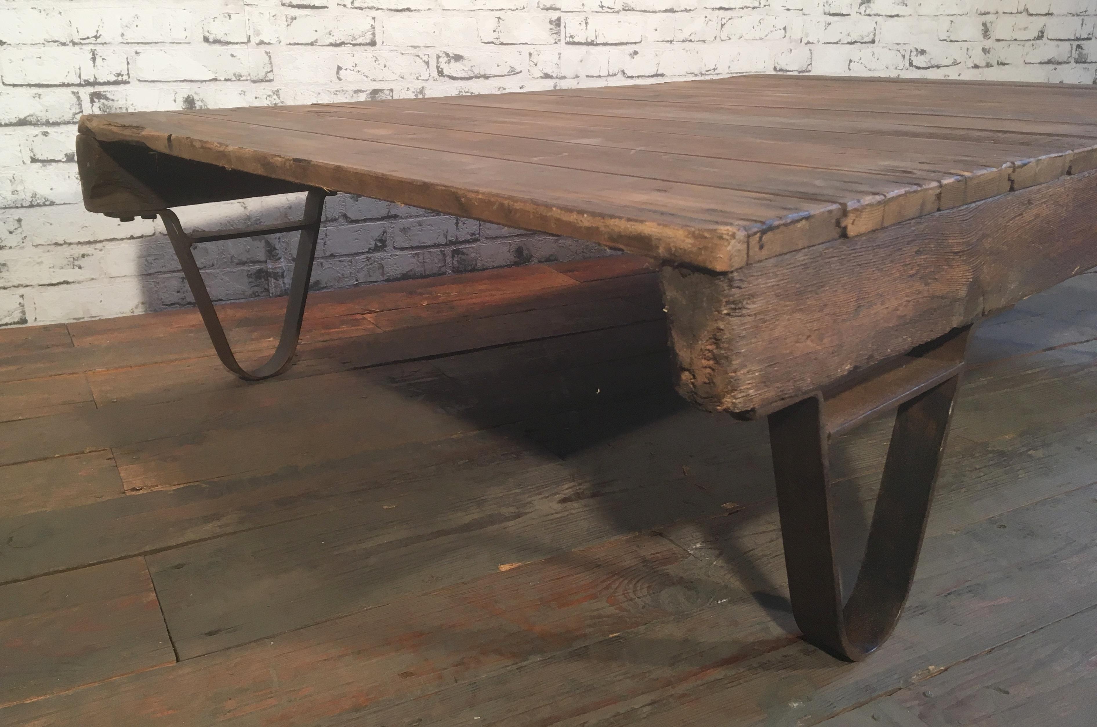 20th Century Industrial Pallet Coffee Table, 1950s