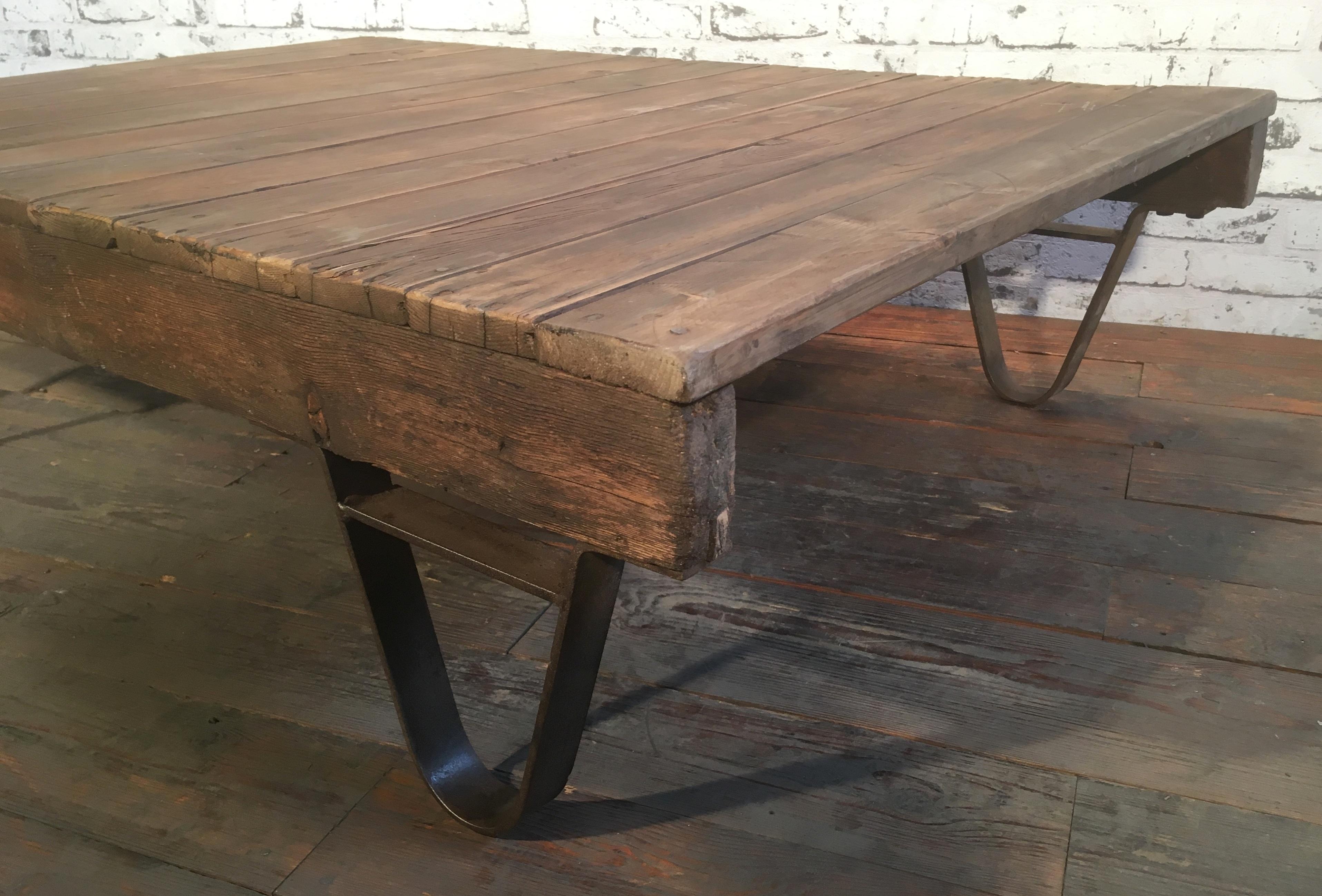 Iron Industrial Pallet Coffee Table, 1950s