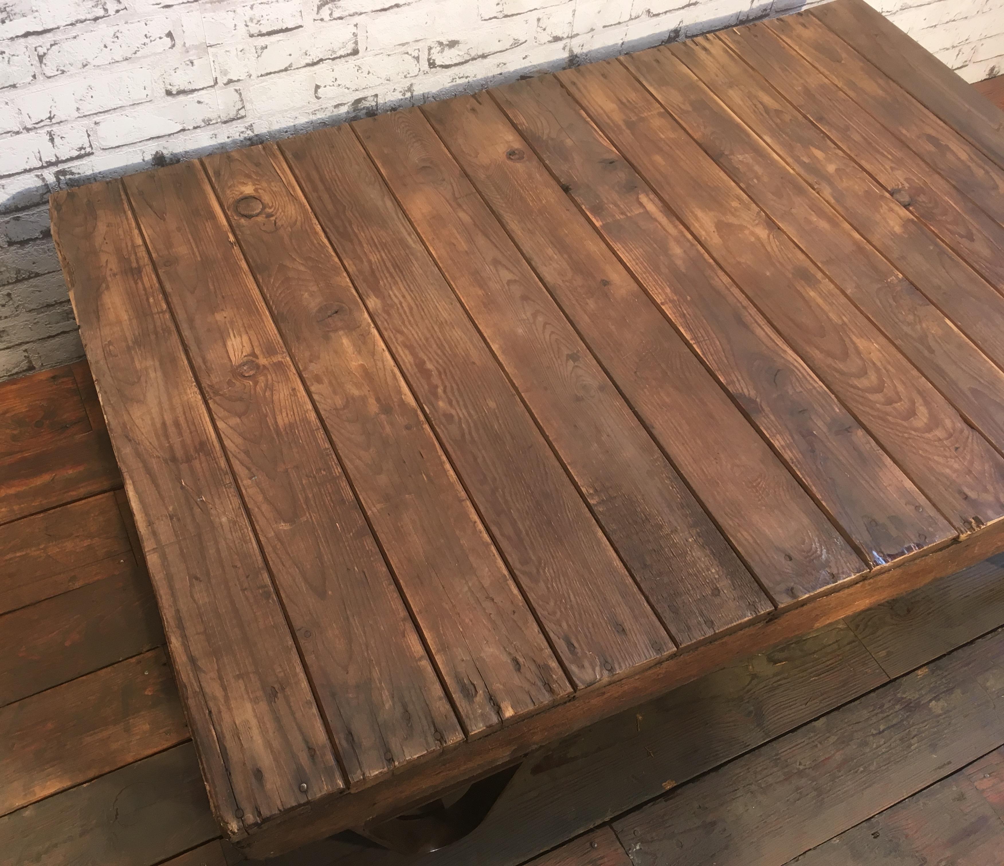 Industrial Pallet Coffee Table, 1950s 2
