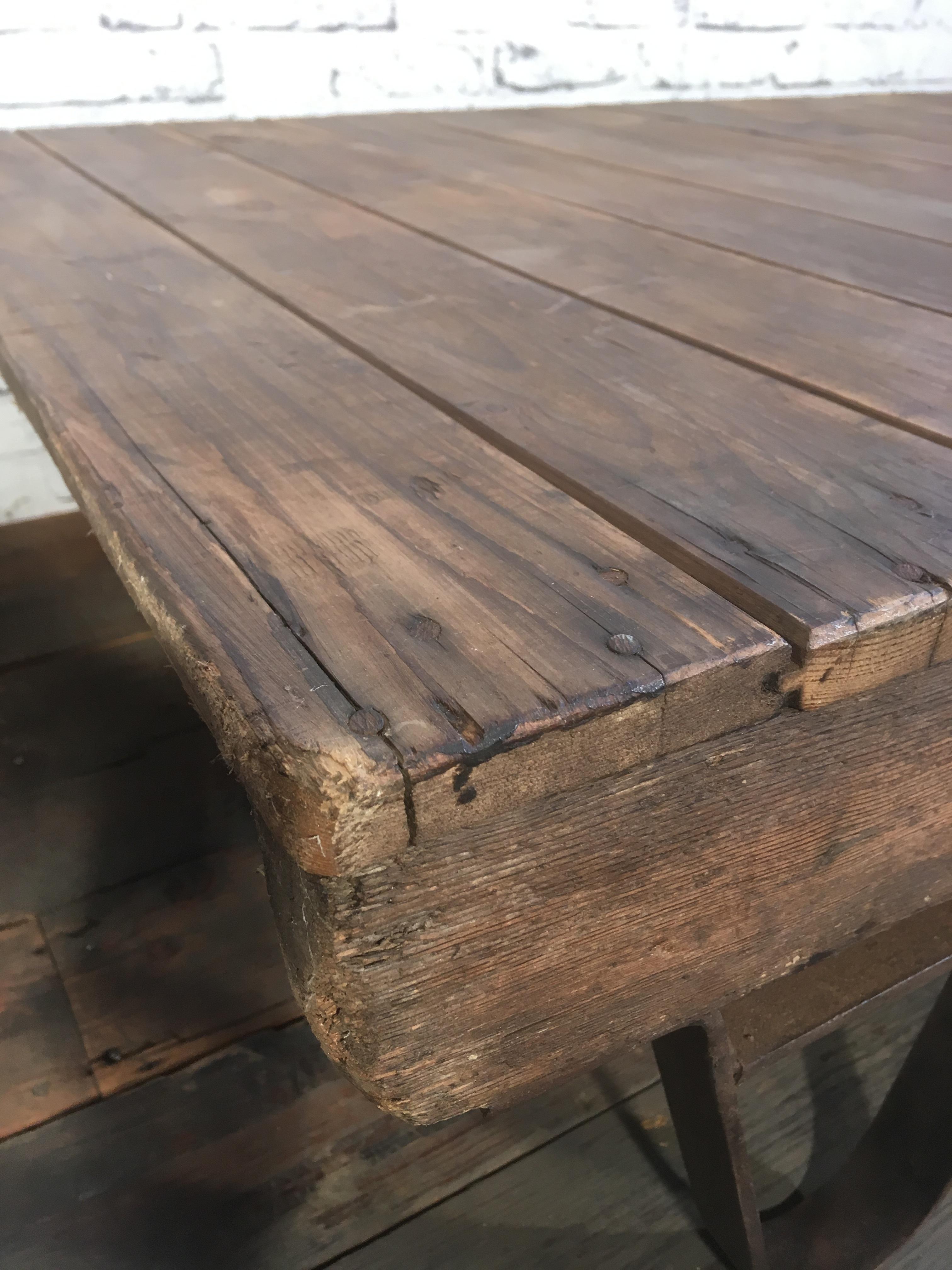 Industrial Pallet Coffee Table, 1950s 3