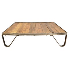 Used Industrial Pallet Coffee Table, 1950s
