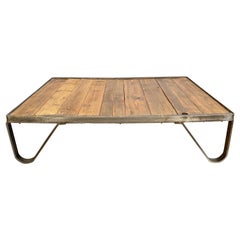 Vintage Industrial Pallet Coffee Table, 1950s