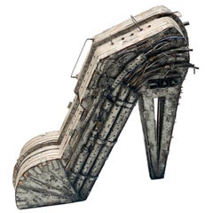 Vintage Industrial Papier Mâché Cardbord High Heel Sculpture by Nick De Angelis