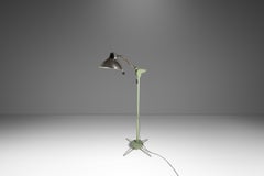 Industrial Patinaed Medical / Surgical 6ft. Floor Lamp, Wilmot Castle, USA, 1960