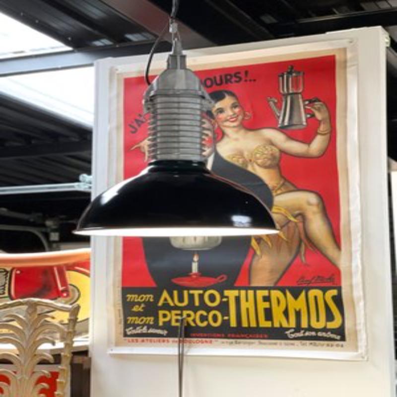 Lámpara colgante industrial de Philips, años 60 en venta 4