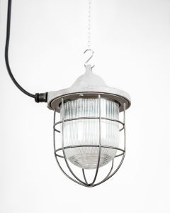 Industrial pendant lamp made in Poland, 1960's