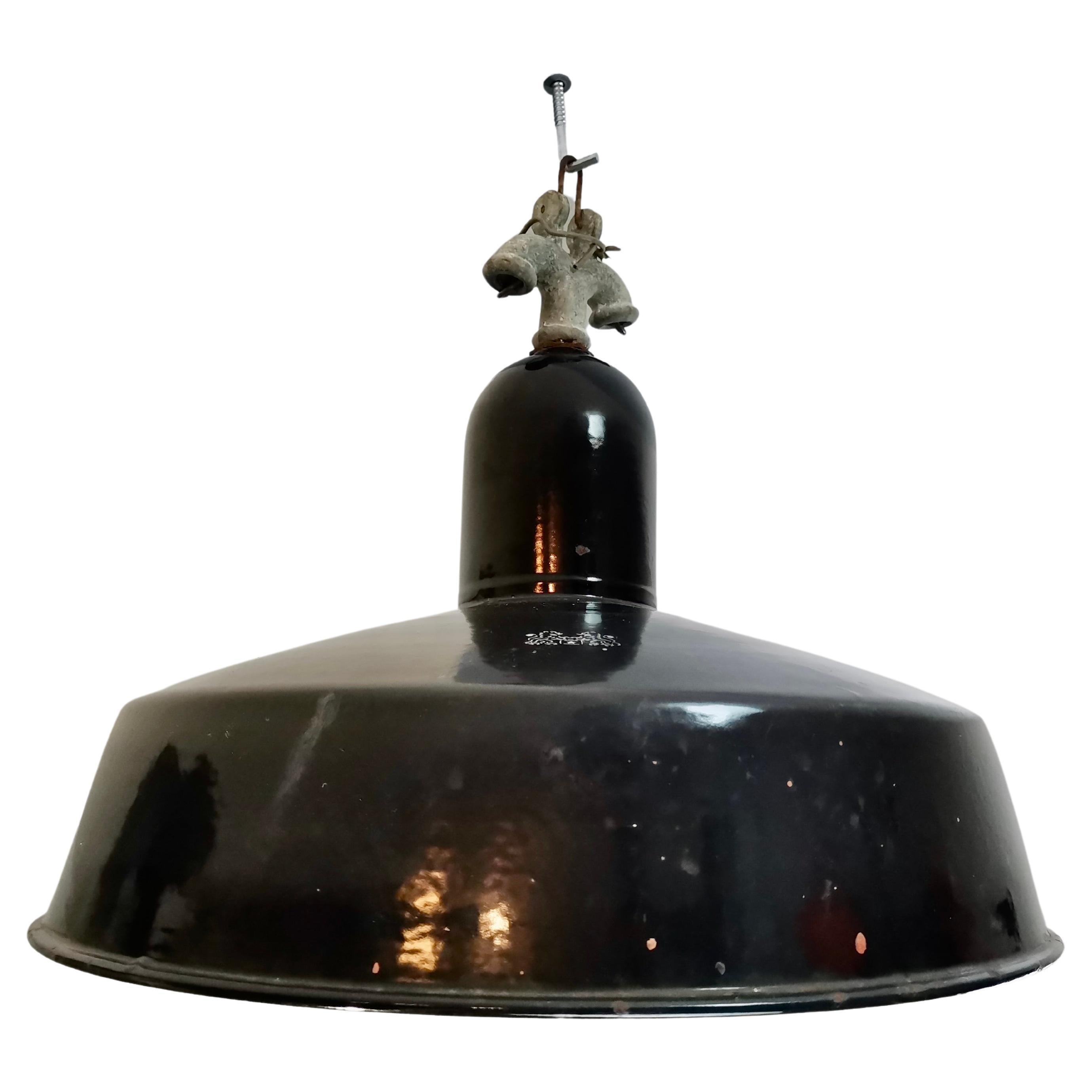 Lampe à suspension industrielle, années 1950