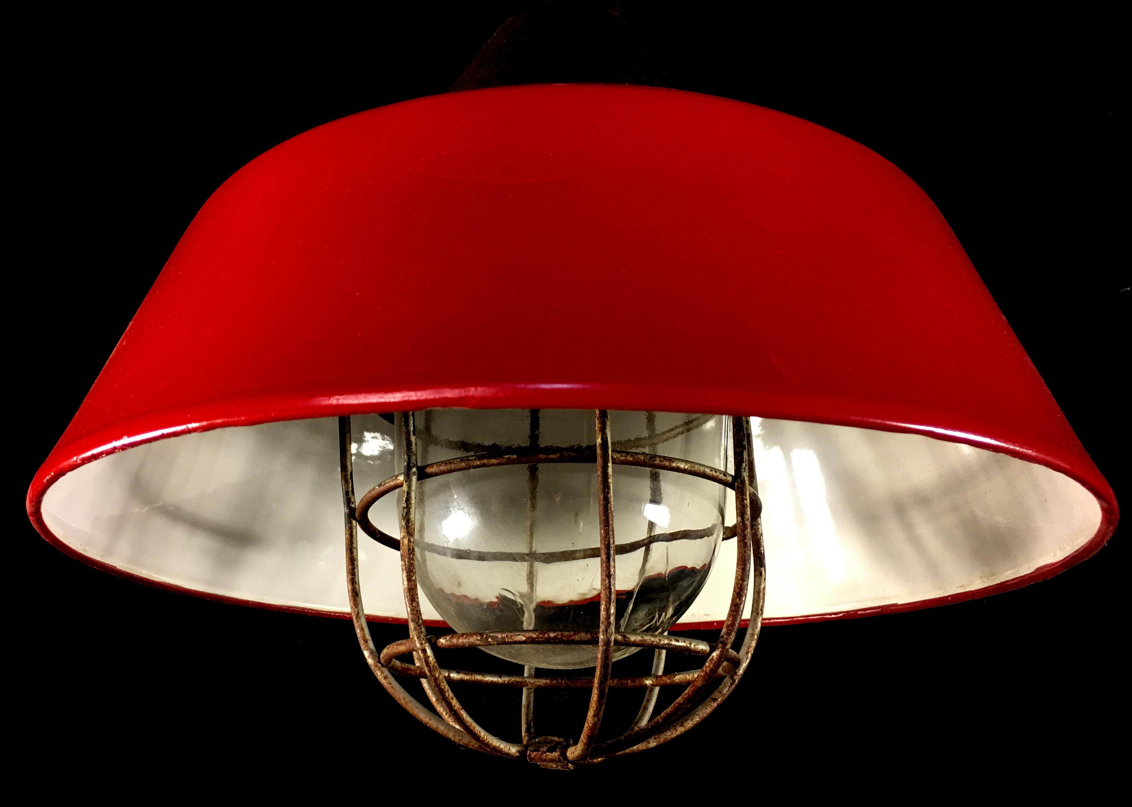 Industrial Pendant Light, Budapest, 1950s 13