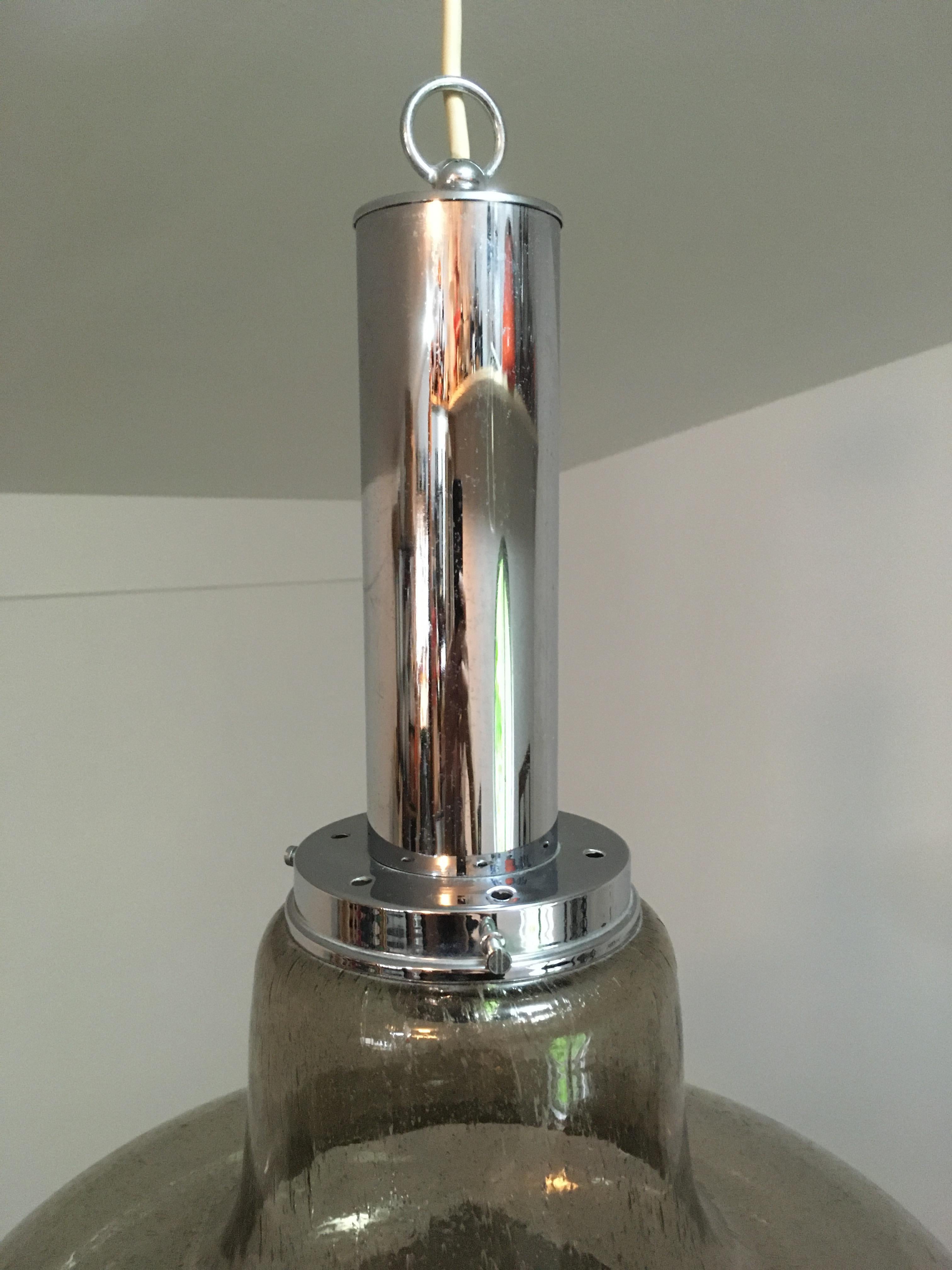 Fin du 20e siècle Lampe à suspension industrielle / plafonnier, années 1970 en vente