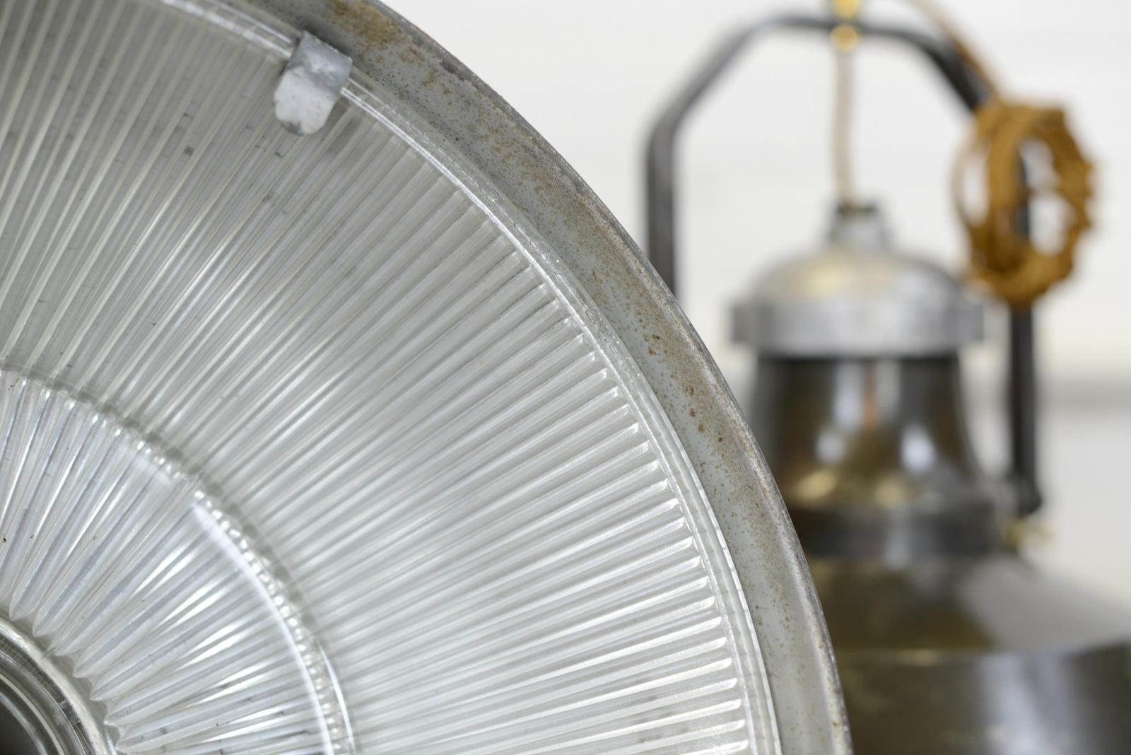 Industrial Pendant Lights by Holophane, circa 1930s 3
