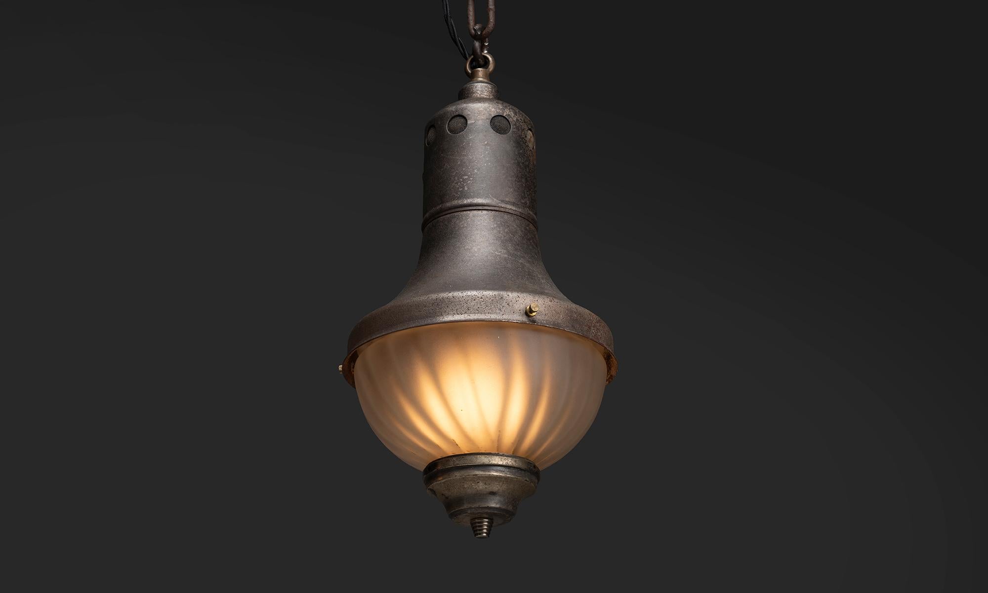 Mid-20th Century Industrial Pendants, England 1950 For Sale