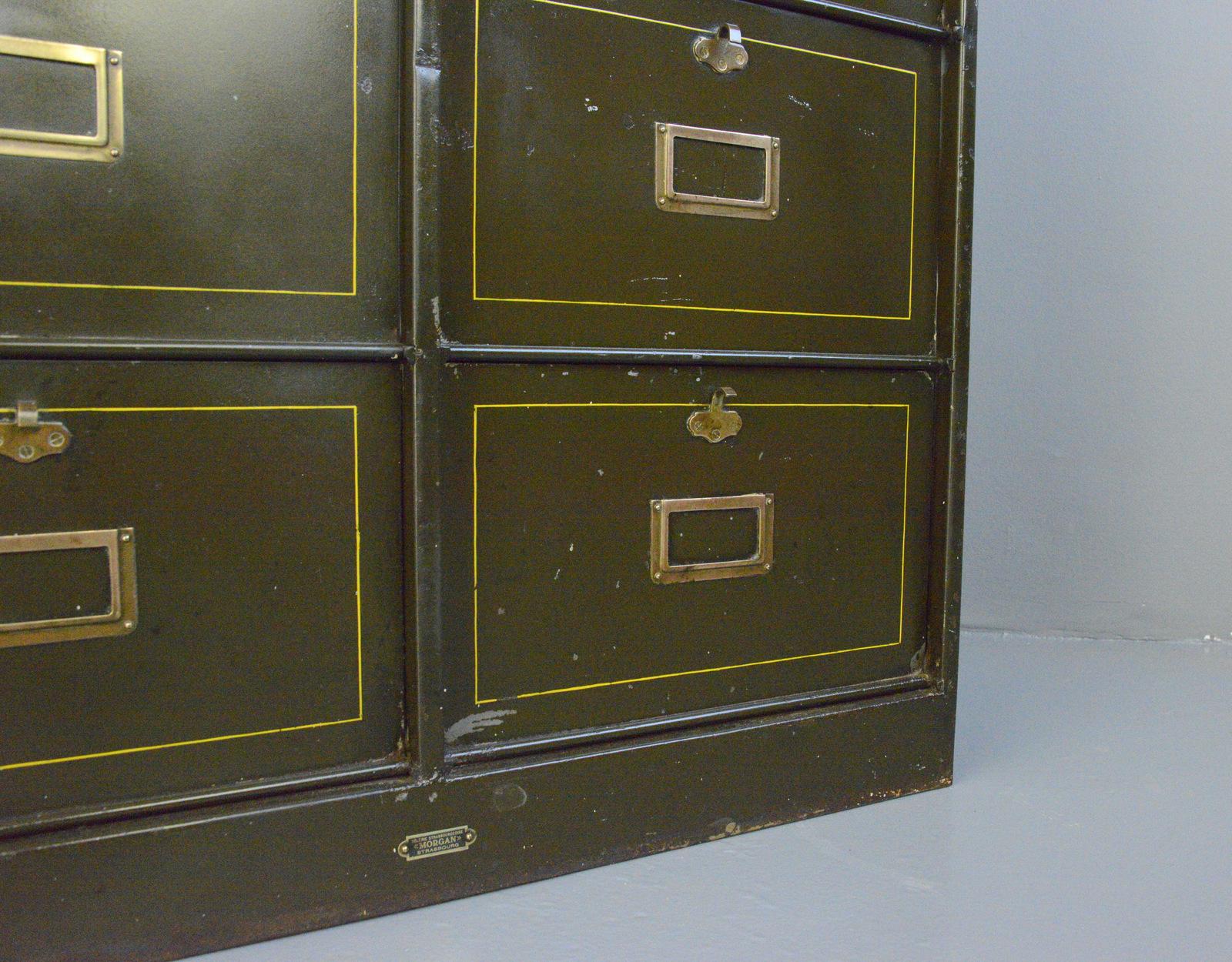 Industrial Pigeon Hole Cabinet by Morgan Strasbourg Circa 1910 5