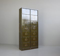 Industrial Pigeon Hole Cabinet by Morgan Strasbourg Circa 1910